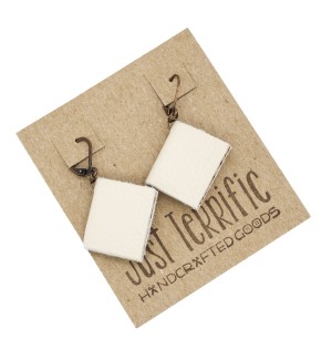 white book earrings