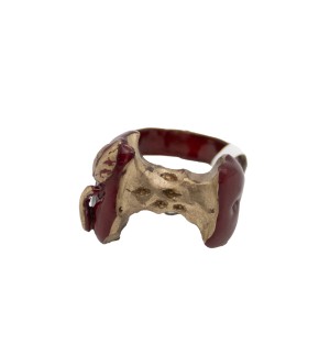 bronze and powder coat apple ring