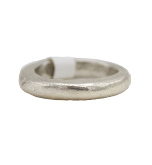 sterling silver solid dome ring