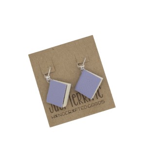 periwinkle book earrings
