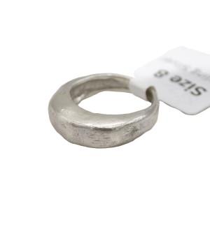 sterling silver hollow dome ring