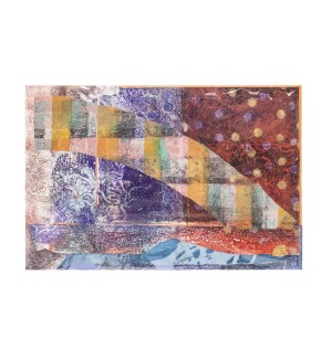 an abstract realism painted postcard