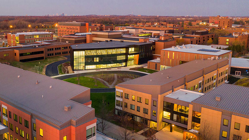 an aerial view of RIT