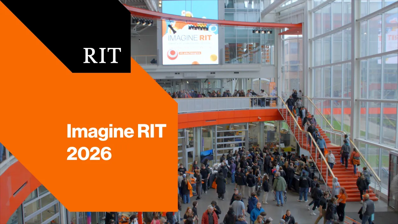 Screenshot of first frame of Imagine RIT summary video.