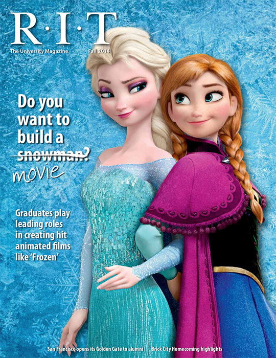 Animated characters from Disney movie Frozen