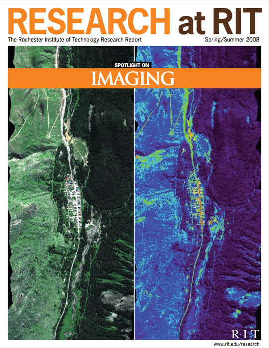 Cover for Spring / Summer 2008 research magazine focusing on imaging