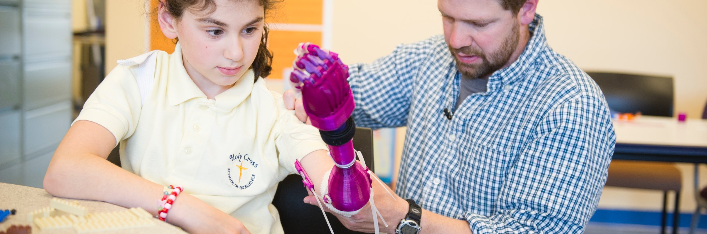 Testing a prosthetic arm