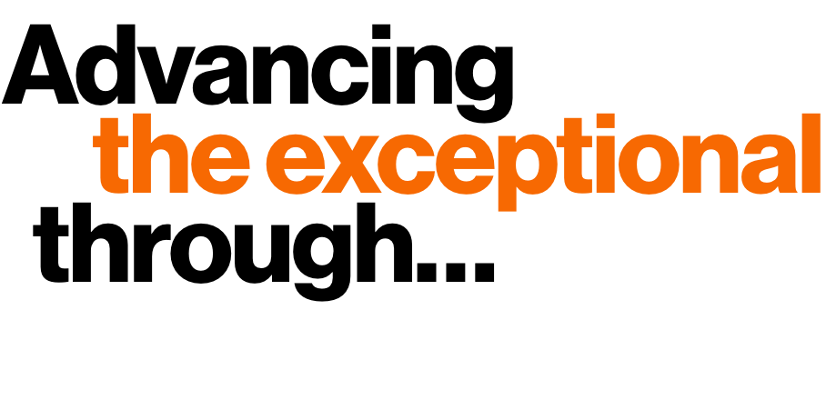 Advancing the Exception Through tagline