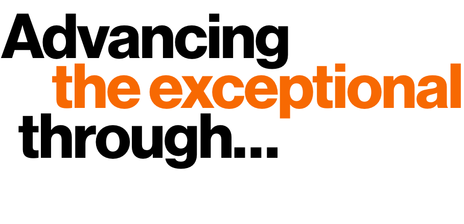 Advancing the Exception Through tagline