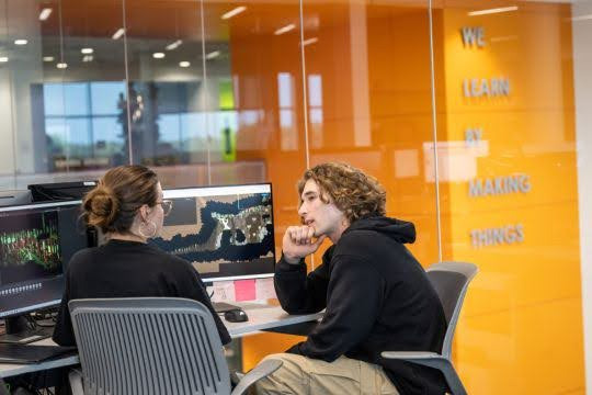 At Magic Spell Studios, RIT student collaborate in creating engaging video games.