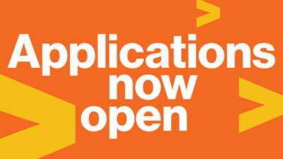Applications now open.