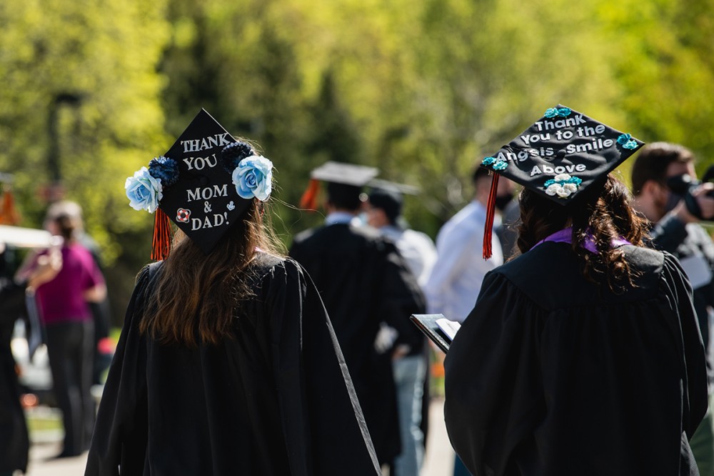 decorated caps