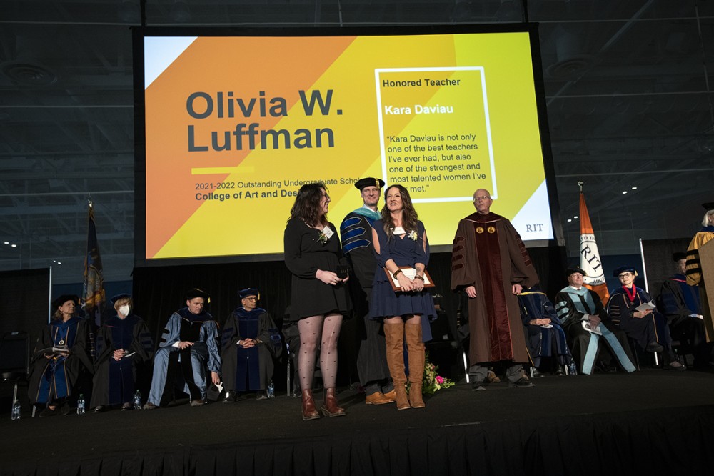 student with teacher