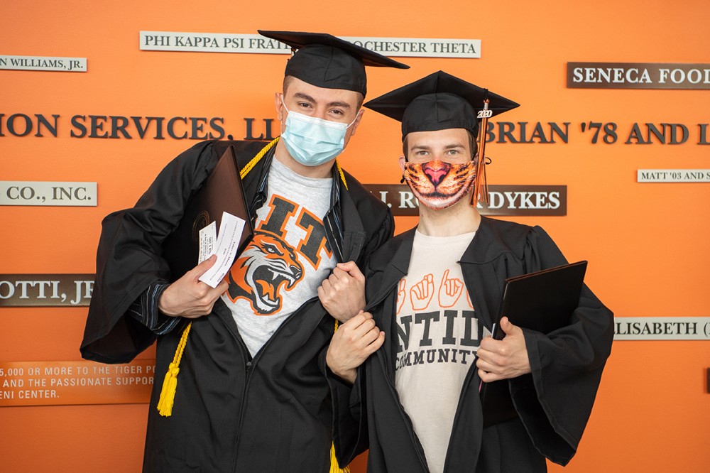 <p>Graduates from the Class of 2020 returned to campus on Sunday to participate in ceremonies. They were unable to take part in an in-person commencement last year because of the global pandemic.</p>
