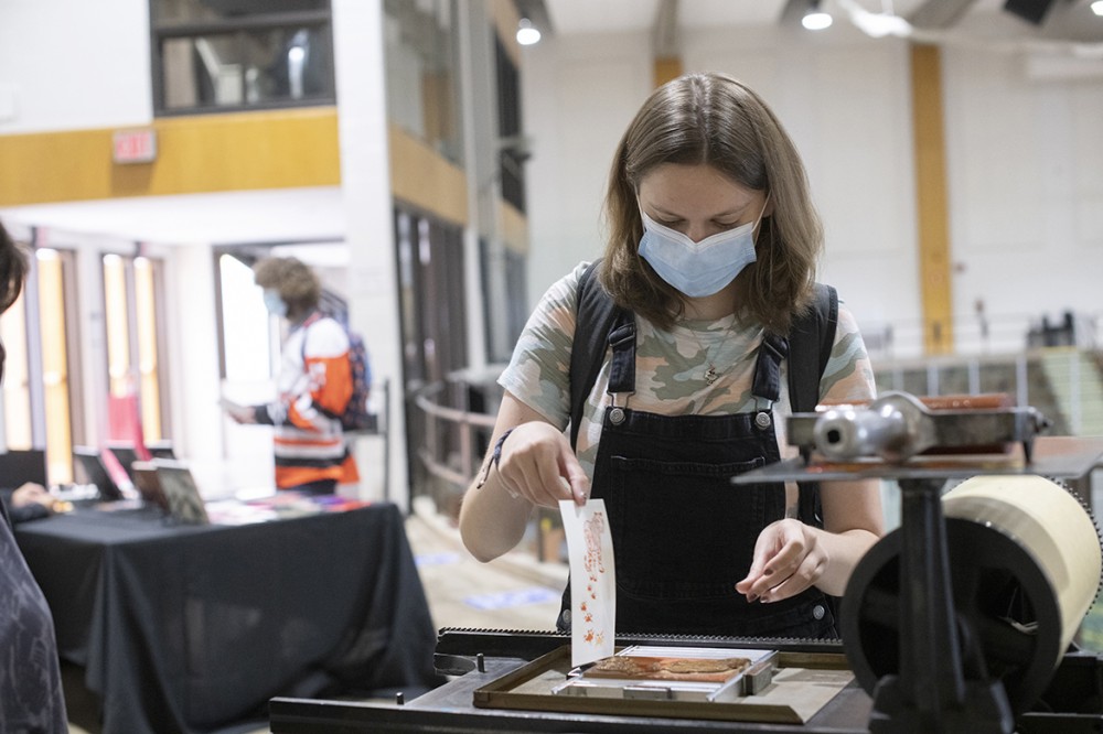 printing with hand press