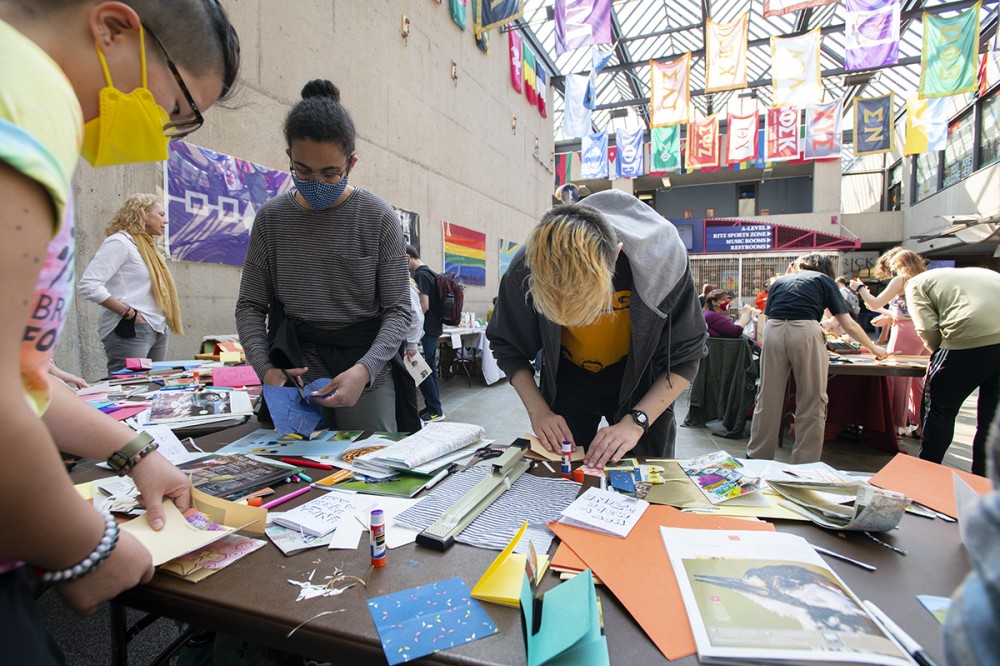 <p>The RIT Zine Fest and zine-making workshop took place in the SAU on March 18. More than a dozen vendors who are RIT students, faculty, and staff, along with Rochester-area publishers, took part in the event.</p>
