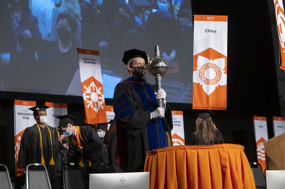 The 137th Academic Convocation took place May 6 in the Gordon Field House.
<br><p>Photo by A. Sue Weisler</p>