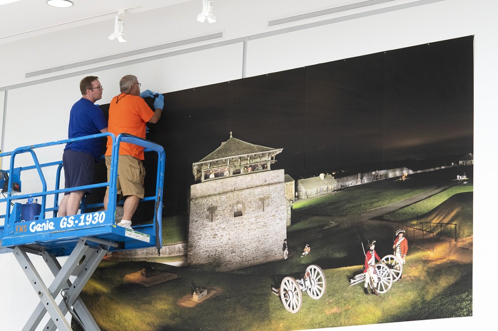 The exhibition “35 Years of Painting with Light’ was installed in the University Gallery this week and is on view Aug. 15-Oct. 16. It chronicles the history of the nighttime photographic project using artificial light to paint a subject during an extended exposure.


<br><p>Photo by A. Sue Weisler</p>