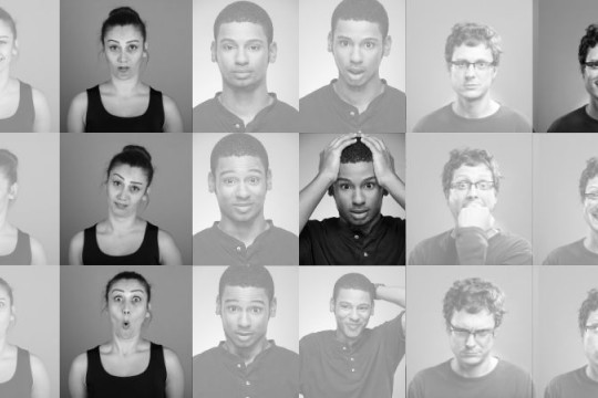 a montage of photos of facial expressions 