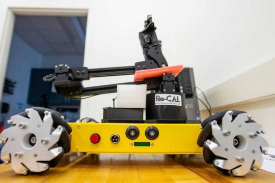 a small robotic vehicle.