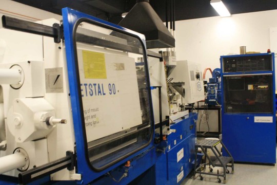 a large NESTAL injection molding machine