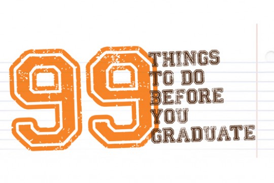 Logo for "99 Things to do before you Graduate"