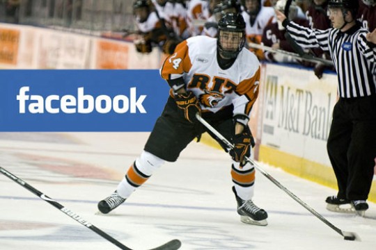 Picture of Hockey player during game