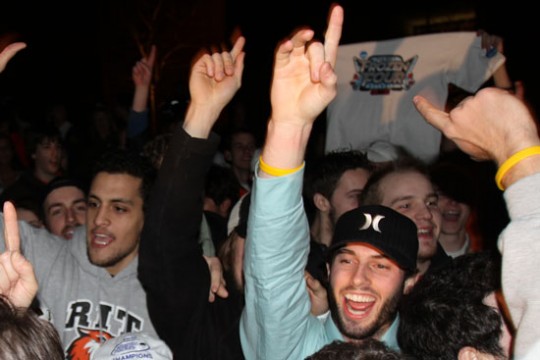 Picture of students celebrating