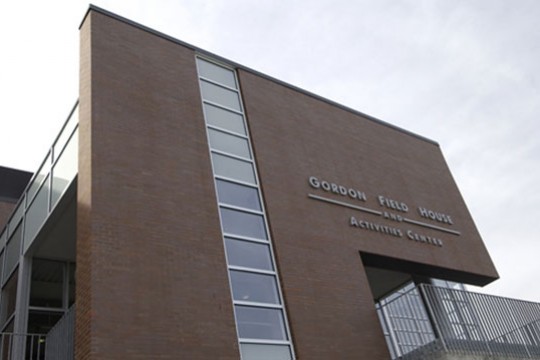Brick classroom building