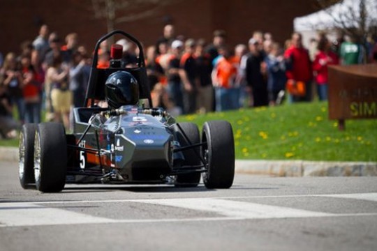Picture of car on track