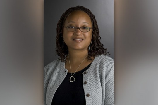 Professor posing for camera