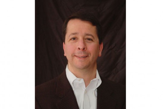 Professor posing for camera