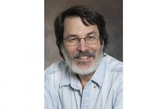 Professor posing for camera