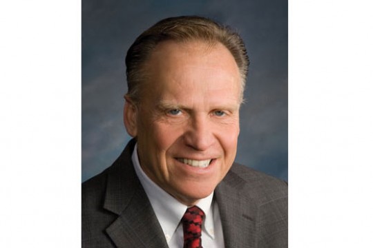 Professor posing for camera