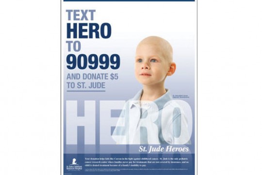 Advertisement for St.Jude Heroes