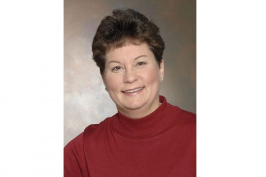 Professor posing for camera