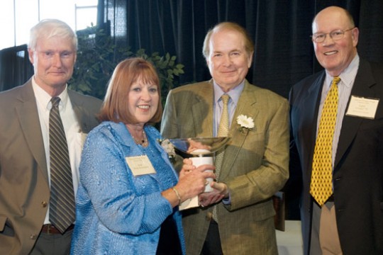 People gathered for award ceremony