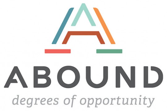 Logo and Text saying "Abound degrees of opportunity".