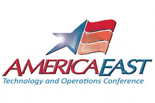 Logo for "America East technology and Operations Conference"