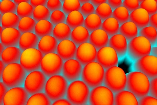 Digital diagram of atomic arrangement