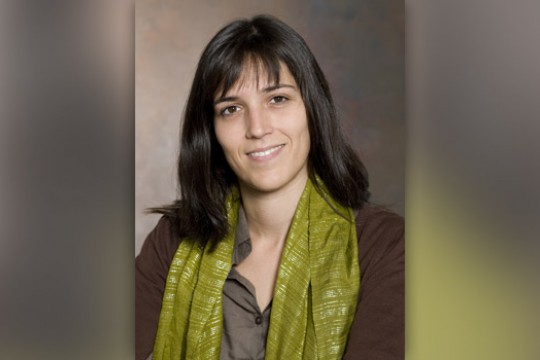 Professor posing for camera