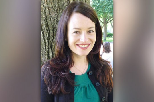 Professor posing for camera