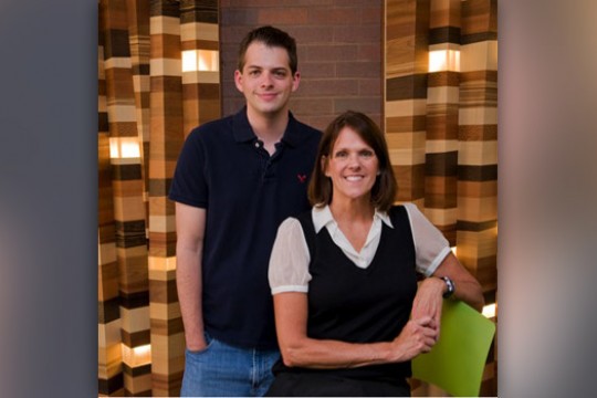 Alumni posing for camera