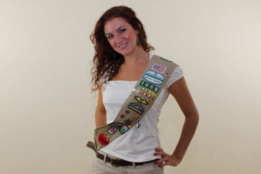 Person posing with stash