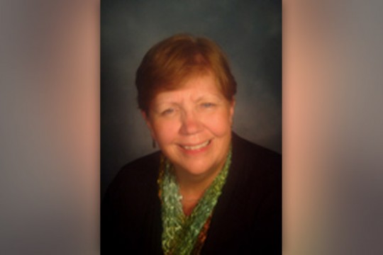 Professor posing for camera