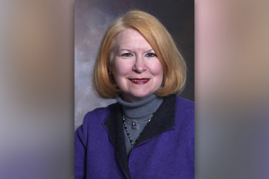 Professor posing for camera