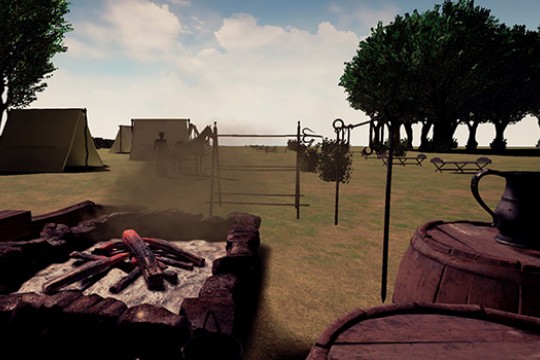 Computer rending of campsite