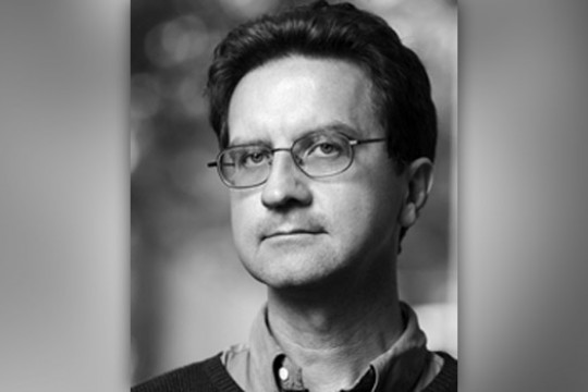 Professor posing for camera