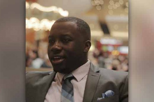 Student posing for camera