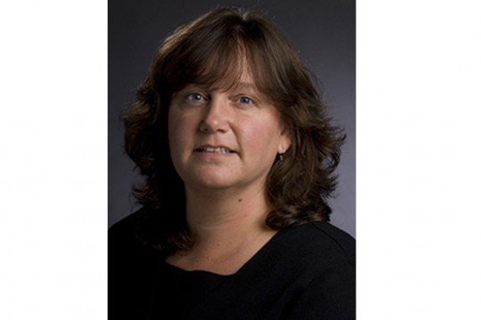 Professor posing for camera